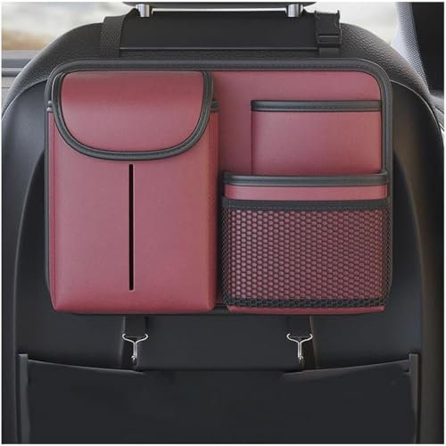 PSFVHHQI Autositz Organizer FüR FIAT Ducato Tipo Aegea 500, Autositze Aufbewahrungstasche Organiser Vordersitz RüCkenlehnentasche Innere ZubehöR,C/Red