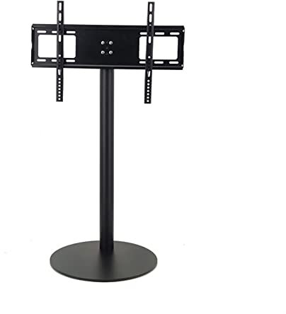 Soporte universal para TV y televisores de 37 a 75 pulgadas, estante LCD independiente, altura ajustable, soporte resistente, no requiere perforación, diseño negro moderno para uso doméstico y de