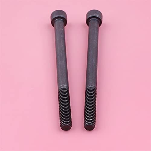 XEBRAD 2pcs Lot Exhaust Muffler Bolts, for Husqvarna, 257 261EPA 262 262XP Chainsaw 235P Pruning Saw 240RBD Brush Cutter Part M6 X 80mm Chainsaw Muffler Kit