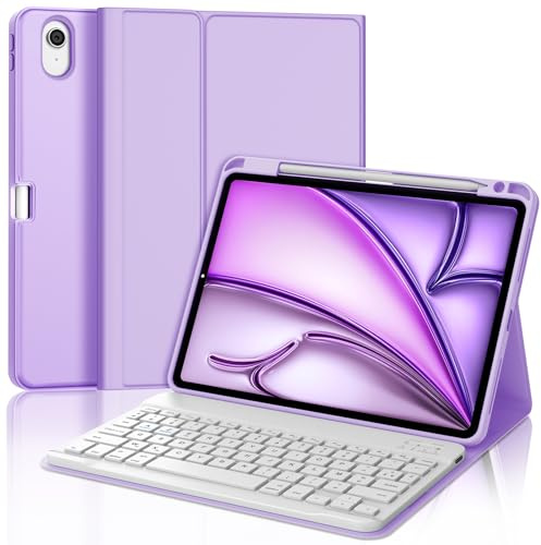 JADEMALL Custodia Tastiera per iPad Air 11 M2/M3/M4 2024/2025/2026