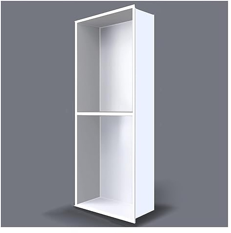 ZBORAVPIX Niche de douche encastrée avec étagère, Étagère murale encastrée for niche de douche en acier inoxydable, blanche, 70 x 28 x 12,5 cm