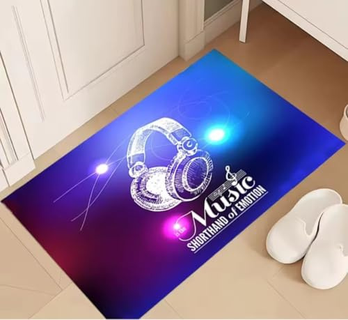 JIAOJING Elektrischer Trommel-Bodenteppich Für Den Proberaum des Studios Rutschfester Teppich Für Von Der Sofamusik Inspirierte Heimdekoration 120X160Cm