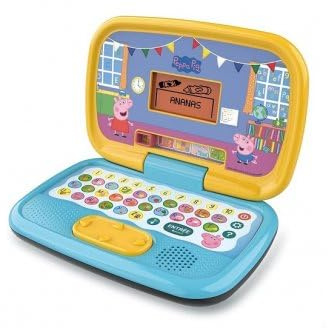 Ordinateur educatif Enfant 3/6 Ans pour Peppa Le Cochon - 15 activites Dont Alphabet, Chiffres - Jeu electronique Version française + Carte