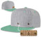 RUBDE Snapback Cap mit wechselbaren Anker-Patch Damen Herren Unisex Mint S