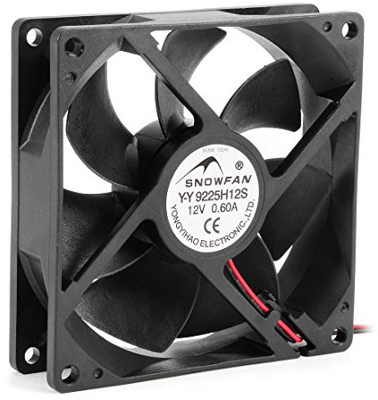 sourcingmap 92mm x 92mm x 25mm 12V DC Cooling Fan Long Life HY Bearing Computer Case Fan