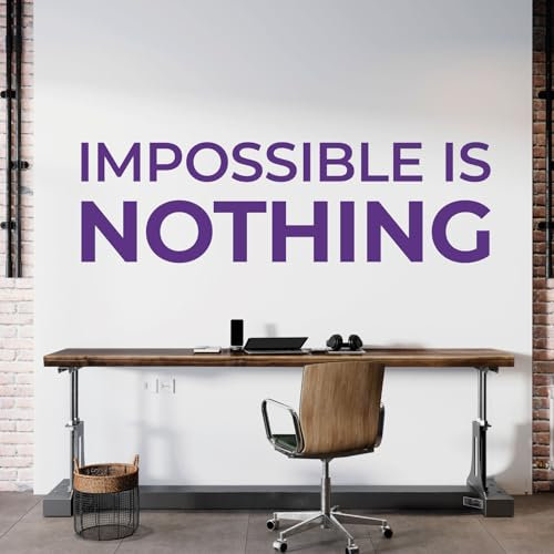 Wall Designer Wandsticker Impossible is Nothing Medium (580 x 170mm) violett