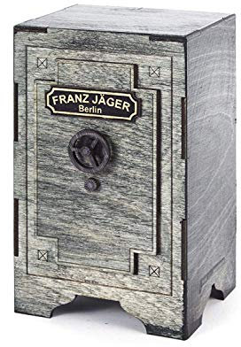 Rudolphs-Schatzkiste Spardose Tresor Franz Jäger Berlin BxHxT = 10x15x8 cm NEU Erzgebirge Sparbüchse Geldkassette