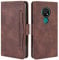 HualuBro Nokia 7.2 Case, Nokia 6.2 Case, Magnetic Full Body Protection Shockproof Flip Leather Wallet Case Cover with Card Slot Holder for Nokia 7.2 / Nokia 6.2 Phone Case (Brown)