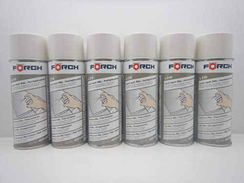 FORCH GRAUWEISS Weiss GRAU RAL 9002 Lack LACKSPRAY Spray SPRAYDOSE 400ML (6)