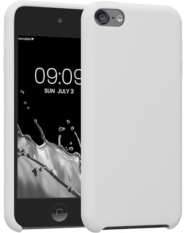 kwmobile Schutzhülle kompatibel mit Apple iPod Touch 6G / 7G (6. und 7.Generation) - Hülle Silikon gummiert - Cover Case in Weiß matt