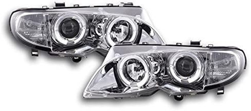 Par de faros delanteros Angel Eyes B. Serie 3 E46 Break de 02 a 05 cromo-33475692