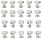 Milisten 20Pcs Metall Herz Geformt Nieten Bolzen Leder Nieten Snaps Doppel Cap Nieten Schraube Zurück Nieten für Leder Taschen Handwerk (Silber)