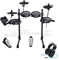 Alesis Drums und Kopfhörer Paket - Turbo Mesh Kit 7-teiliges E Drum Set mit Mesh-Heads, Drumsticks, Drum Key, über 100 Sounds und 30 Play-Along-Tracks & Professioneller E Drums Kopfhörer DRP100