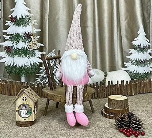 Nain de Noël Décorations de Noël Décoration d'intérieur Gris Rose Blanc Gonk Nain de Noël Gnomes à paillettes