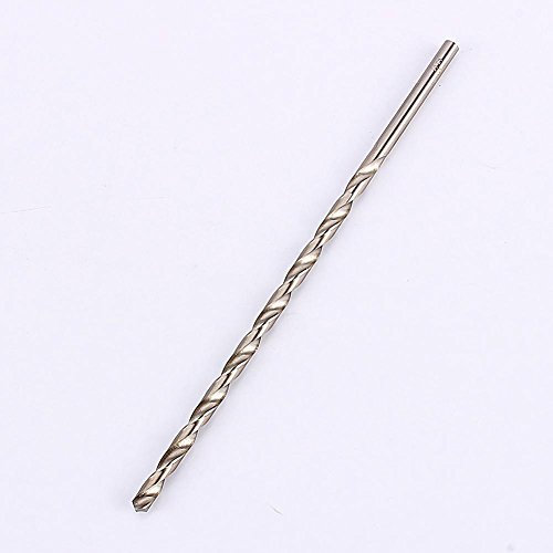 Akozon Spiralbohrer, 6 mm, HSS, extra lang, 200 mm, Spiralbohrer, Schneckenbohrer, mit geradem Schaft für Holz, Aluminium, Kunststoff