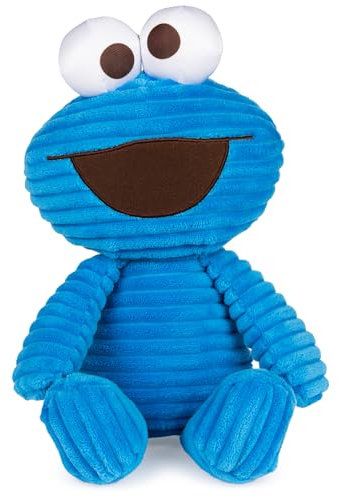 GUND Sesamstraße Offizieller Kuschel-Kordsamt Krümelmonster Muppet Plüsch, Premium-Plüschtier ab 1 Jahren, Blau, 26,7 cm