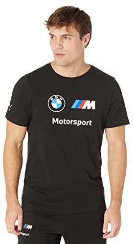 PUMA Herren BMW M Motorsport Essentials Logo Tee T-Shirt, Schwarz 1.0, XL
