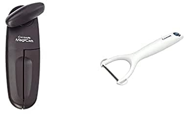 Culinare C10001 MagiCan Tin Opener | Graphite / Culinare C30001 Safety Y Peeler | Bundle