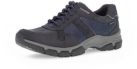 Pius Gabor Herren Sneaker Low, Männer Schnürschuhe,Gore TEX,Wechselfußbett,schnürer,Halbschuhe,klassisch,elegant,Midnight,43 EU / 9 UK