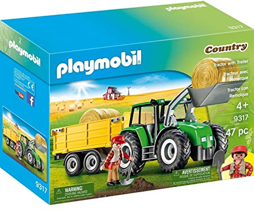 Playmobil Tractor Met Aanhanger