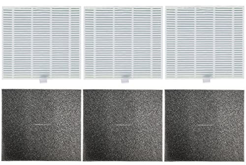 ZACO 3x Feinpartikelfilter & 3x Schwammfilter passend für V80 & V85, Staubsauger Filter Set, Staubsaugerfilter, original Zubehör Set Saugroboter, Feinpartikelfilter, Austauschfilter, Ersatzfilter