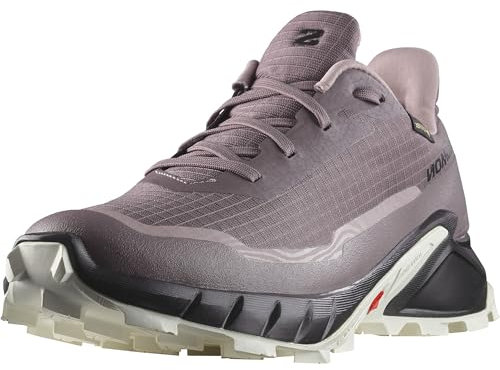 Salomon Alphacross 5 Gore-Tex wasserdichte Damen Trail-Laufschuhe, Outdoor-bereit, Wasser- und Wetterschutz, Anhaltender Komfort, Moonscape, 44