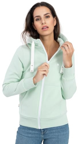 DEPROC-Active Damen Sweatjacke mit Kapuze Kapuzenjacke Zip Fleecejacke Windbreaker Hoodie mit Reißverschluss Finjacmyk Kapuzenpullover