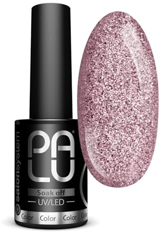 PALU – UV Nagellack LED Hybridlack – Gel Nagellack UV ROMA – Glatte Oberfläche – Hohe Pigmentierung – hält bis zu 3 Wochen – Professionelle Qualität Nageldesign – 11 g – RO11 – Rosa
