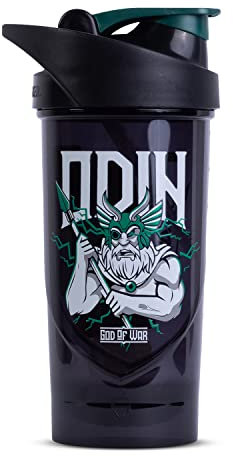 Shieldmixer Odin Shaker à protéines Pro Classic Shaker, 700 ml, pour boissons protéinées et sportives, accessoire de gym, noir