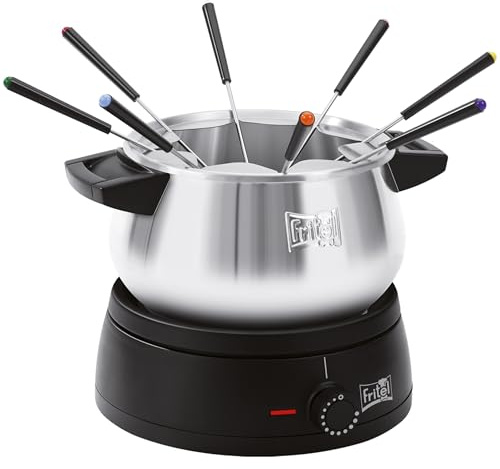 FRITEL FO 2470 Elektrisches Fondueset - PFAS-frei - 1,5 l - 8 Gabeln