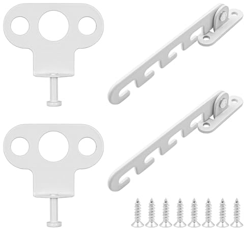 ANCLLO Fensterstopper, Fenstersicherung für Fenster, Kippregler, Abnutzungs- und Kippschutz für Flügelfenster und Kippfenster (2er-Set)
