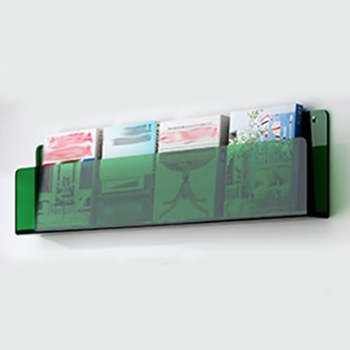 Zeitungsständer Zeitschriftenregal Wandregal Für Zeitschriften Aus Acryl, Klarer Broschürenhalter Literatur Display-Regal Für Organisieren Buch Katalog Zeitung Datei, 1 2 3er Pack Grün Blau Orange Stä