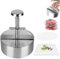PZJFH Hamburgerpresse, Steakpresse aus Edelstahl, 4,5 Zoll, Antihaft-Füllpresse mit 200 Blatt Silikonpapier für Hamburger-Liebhaber, Party, Grill