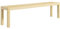 HOMCOM Sitzbank 3-Sitzer Holzbank Küchenbank im Landhaus-Stil, Essbank für Wohnzimmer, Küche, Eingang, Kiefernholz, bis 330 kg belastbar, 175 x 33 x 45 cm, Natur