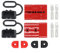Lot de 2 batteries 120 A 600 V à connecter/déconnecter rapidement pour prise pour Anderson - Connecteur d'alimentation avec couvercle (rouge)