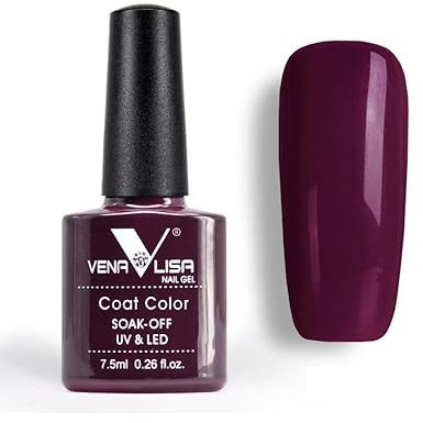 Gel Nail Polish, UV/LED Soak-Off Nail Art Manicure Pedicure for Professional, Salon & Home Use, Long Lasting and Easy to Apply