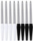 8Pcs Metal Nail Files, Double Sided Nail File with Non-Slip Handle, Professional Nail Files for Natural Nails, Manicure Tool Accessories for Home Salon