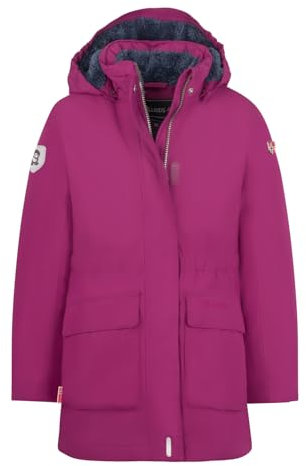 Trollkids Girls Alesund Coat 128, Plum/Navy