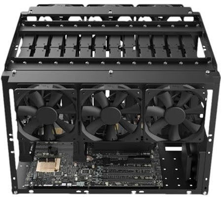 Generisch Mining Rig Case - 24 Mechanical Hard Disk Chassis | PC Frame Computer Case, Open Air Testbench Supports EATX Motherboard, Stackable, Rack Stand, Desktop Chassis, Coin Currency