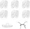 6 Pairs Glasses Nose Pads, Replacement Silicone Nose Pads for Glasses Soft Push-in Eyeglasses Nose Pads Clear Anti-Slip Nose Bridge Pads Eyeglass Repair Kit for Glasses, Eyeglasses, Sunglasses