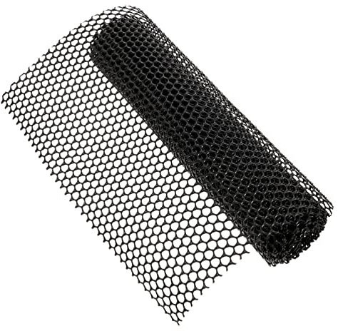 Happyyami 1 Rolle Sechseckiger Zaun Maschendrahtzaun aus Maschendraht Geflügel gartenzaun Netz Hühnerzäune Hühner Wärmelampe kabelnetz zaunnetz Drahtnetz Gartennetz Katzennetz Plastik Black