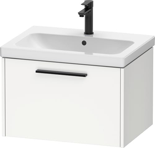 Duravit D-Code Waschtischunterbau, 1 Auszug, 634x460mm, mit Griff, DC46660BD180000, Farbe: weiß matt