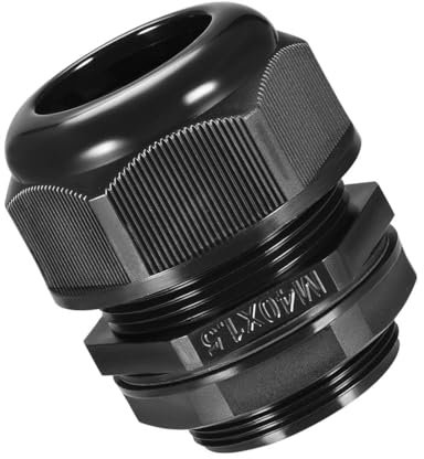 Unifizz M40 Cable Gland, 4 Holes Waterproof IP68 Nylon Connector with Adjustable Locknut for 11-12mm Dia Cable Wire