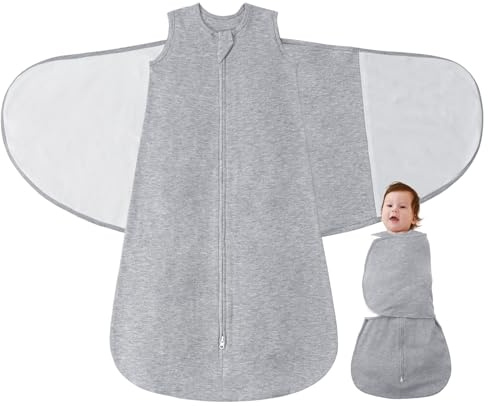 Neugeborene Baby Schlafsack 1 Tog Sommer Pucksack 0-6/6-12 Monate Sommerschlafsack Sleeping Bag 100% Baumwolle Swaddle Schlafanzug Baby Blanket Sommerschlafsäcke für Babys Neugeborenen Geschenk