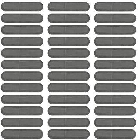 PATIKIL Phone Dustproof Net Stickers, 200 Pcs Phone Speaker Anti Dust Protector Cover Universal Speaker Mesh Sticker for Mobile (0.87x0.2), Black