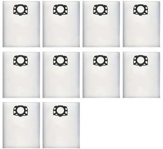 10 Sacs Filtrants À Poussière, Accessoires Compatibles Avec Les Aspirateurs Karcher, WD4/WD5/WD6 Et MV4/MV5/MV6 - Modèle 2.863-006.0 Protection Contre La Poussière De Remplacement.