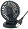 Ventilador eléctrico para coche, red frontal desmontable, interfaz USB, camión grande, funciona con pilas, ángulo ajustable, negro/amarillo/naranja (5 V)