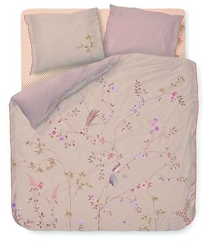 Pip Studio Bettbezug-Set Bamboo Blossom Khaki 200x200cm
