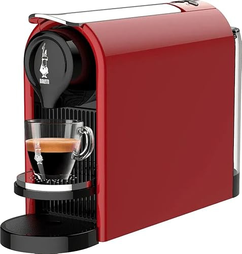 Bialetti Macchina Da Caffè Gioia Plus Nuova Colore Rosso Garanzia Italia 2 Anni - Super performante Rossa Capsule Alluminio