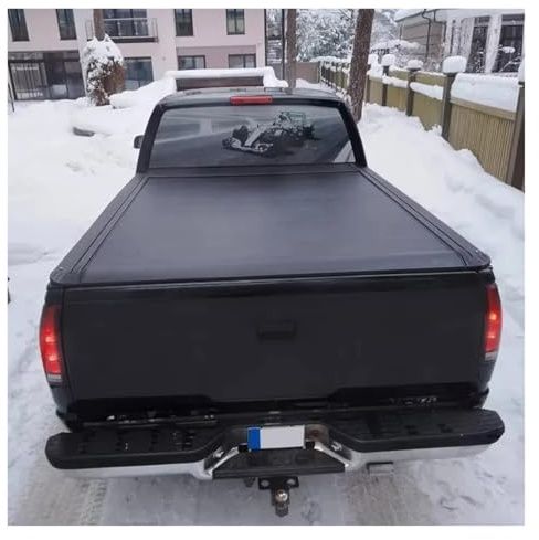 Njprmbq Auto Laderaumabdeckung Für Dodge Für Ram 1500 Manuelle Rolldeckelabdeckung Pickup Truck Bettabdeckung Hartaluminium Einziehbare Tonneau-Abdeckung